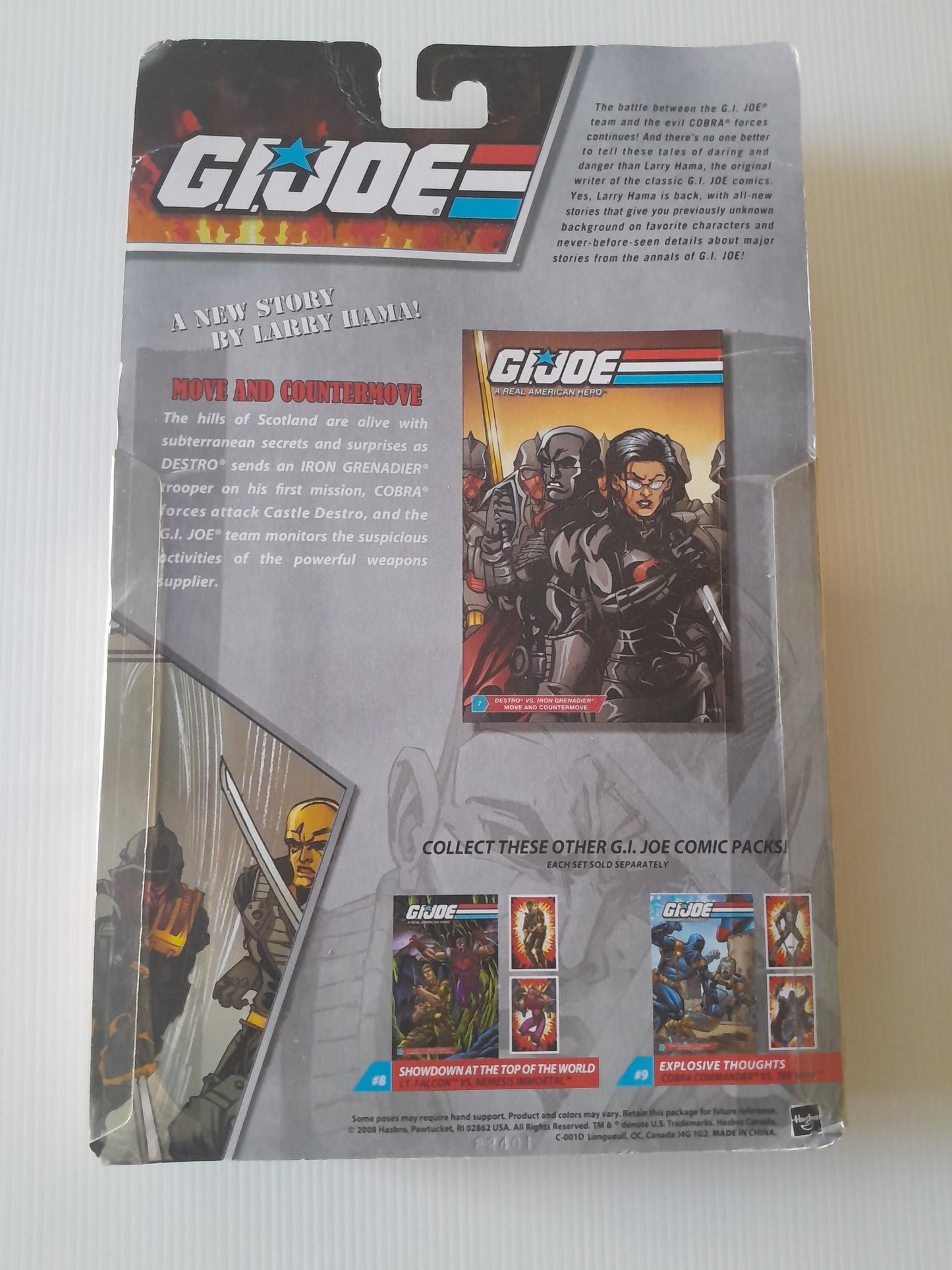GI JOE Comic Pack Destro & Iron Grenader