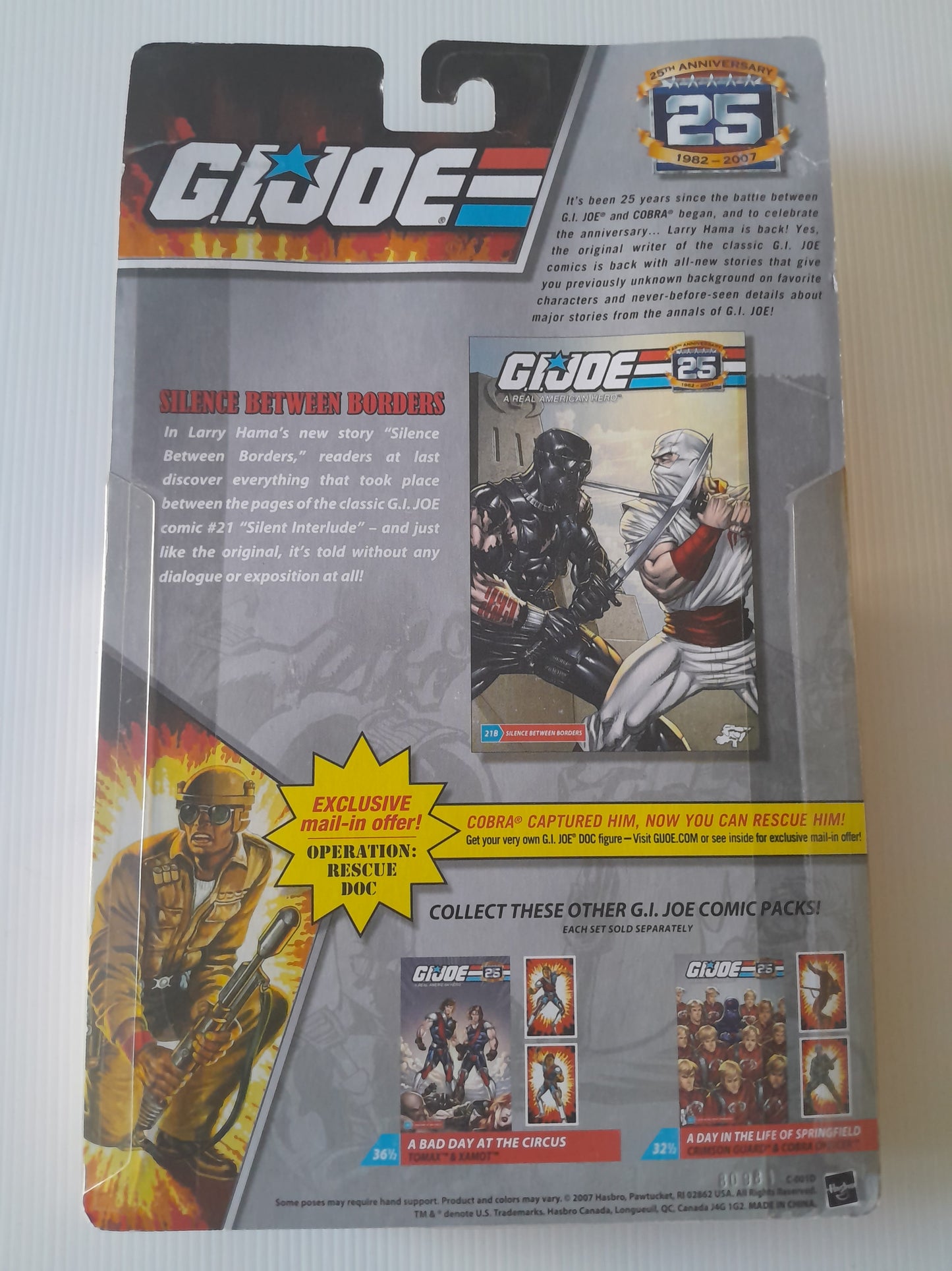 GI JOE Comic Pack Snake-eye VS Stormshaddow