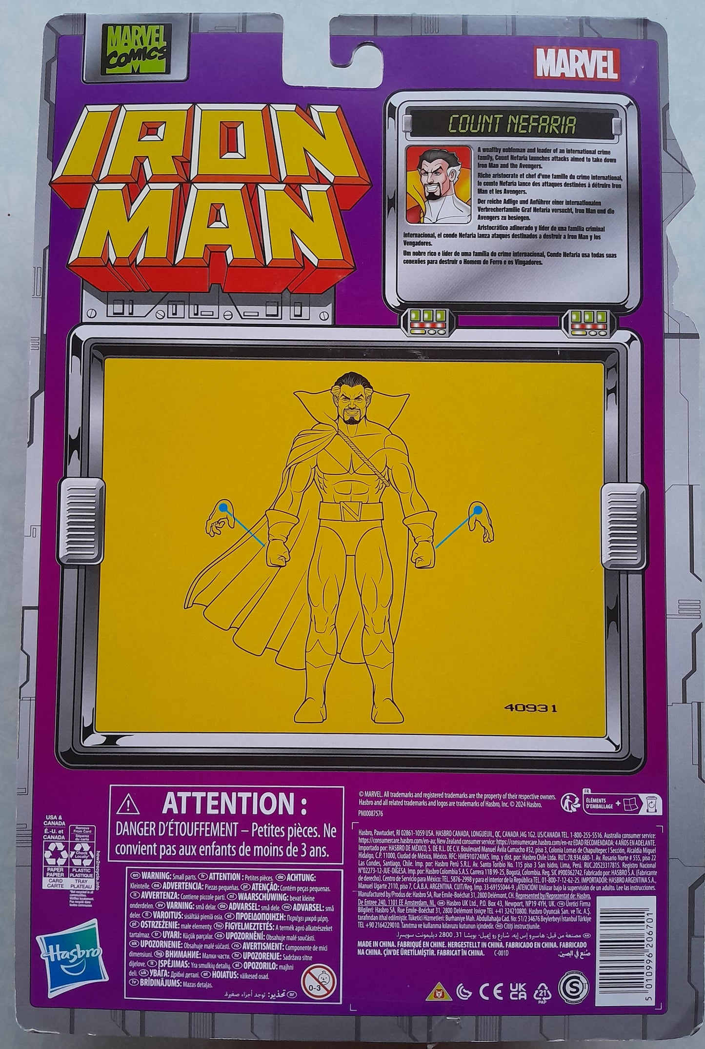 Marvel Legends Ironman Count Nefaria