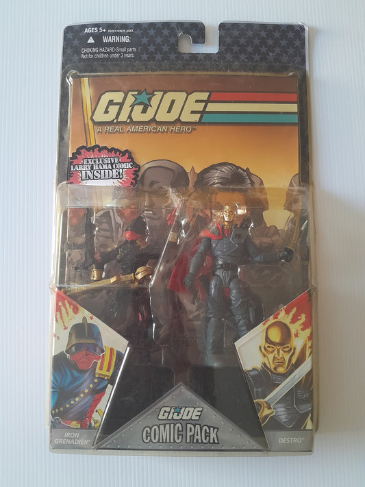 GI JOE Comic Pack Destro & Iron Grenader