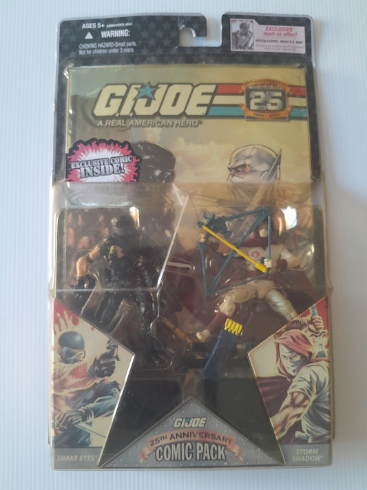 GI JOE Comic Pack Snake-eye VS Stormshaddow