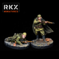 1/56 28mm Soviet Sniper Team For Tabletop Wargaming