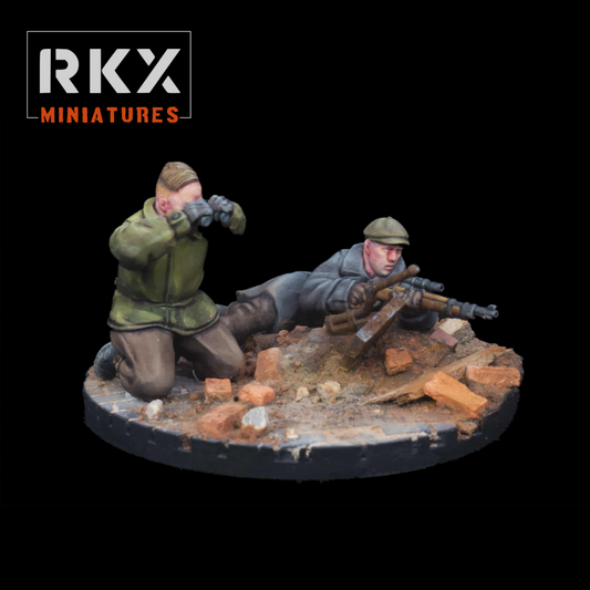 1/56 28mm Volksturm Sniper For Tabletop Wargaming