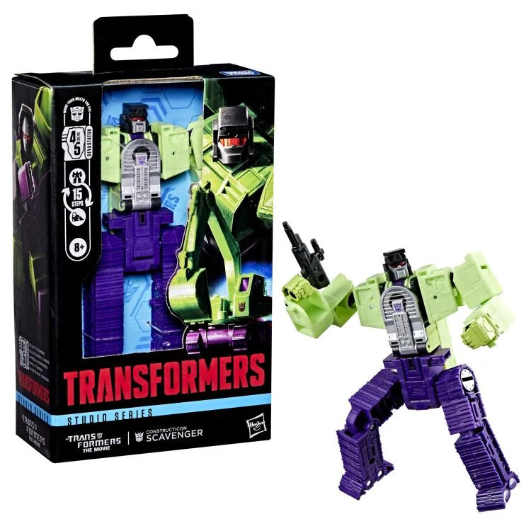 DAMAGED BOX MINT FIGURE Transformers: The Movie Studio Series Deluxe Class Constructicon Scavenger Action Figure