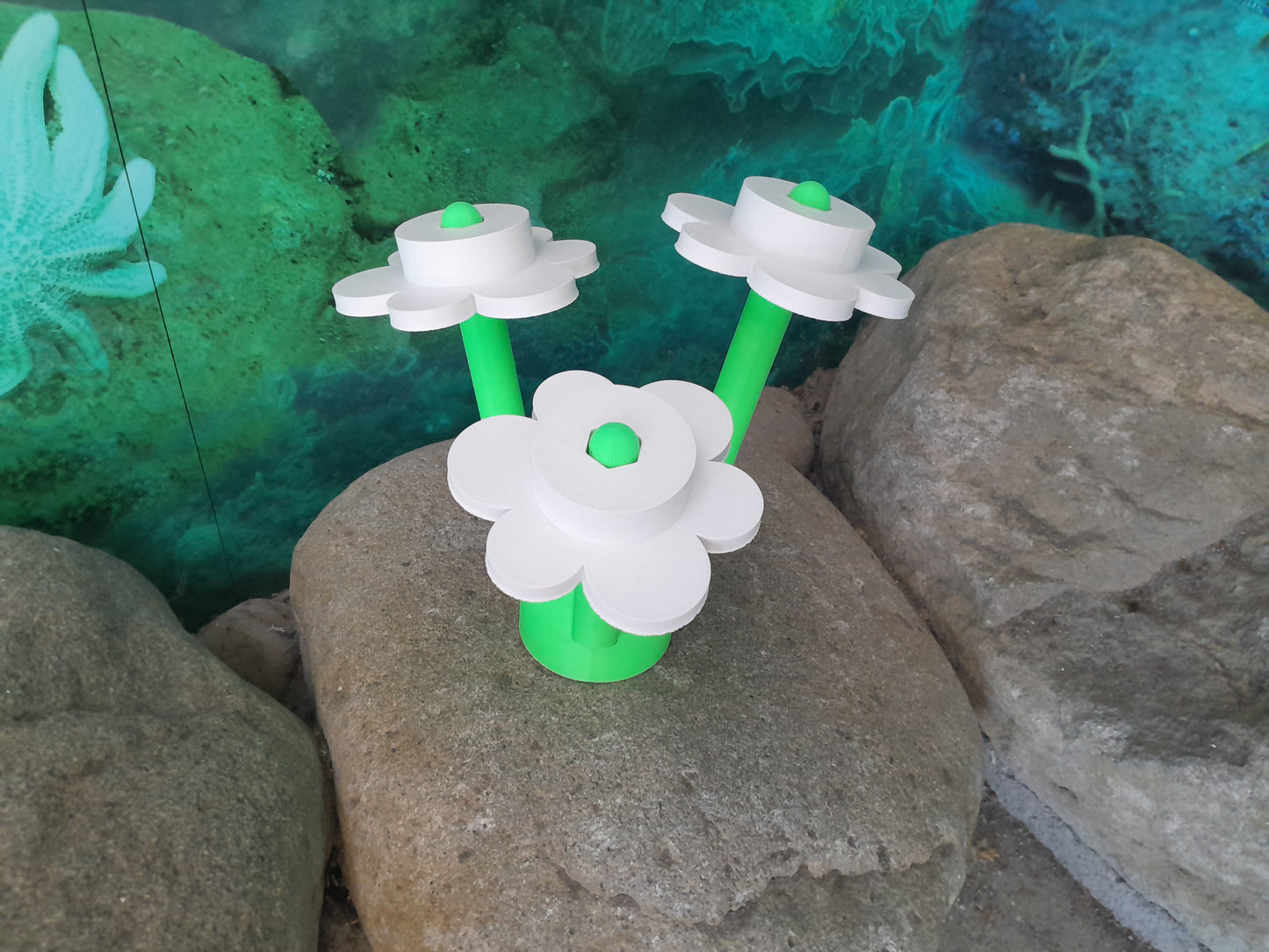 Brick Inspired Flowers White