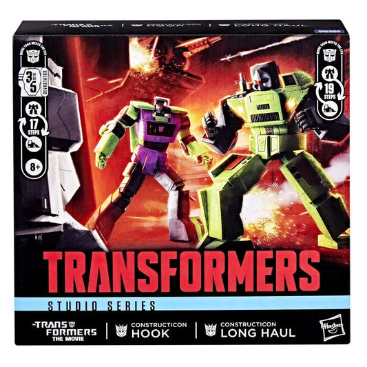 The Transformers: The Movie Studio Series Commander Constructicons Long Haul & Hook Action Figure 2-Pack